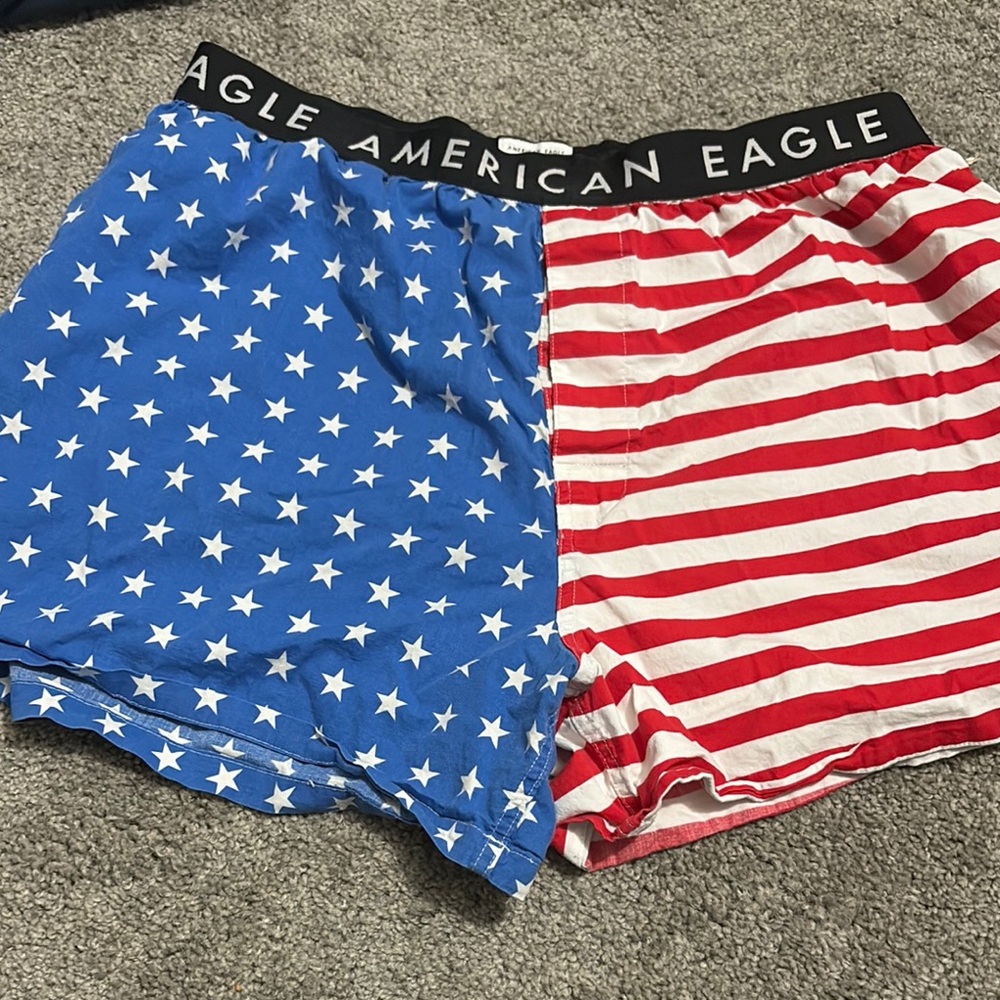 American Eagle Outfitters Patriotic Boxers - Red, White, and Blue